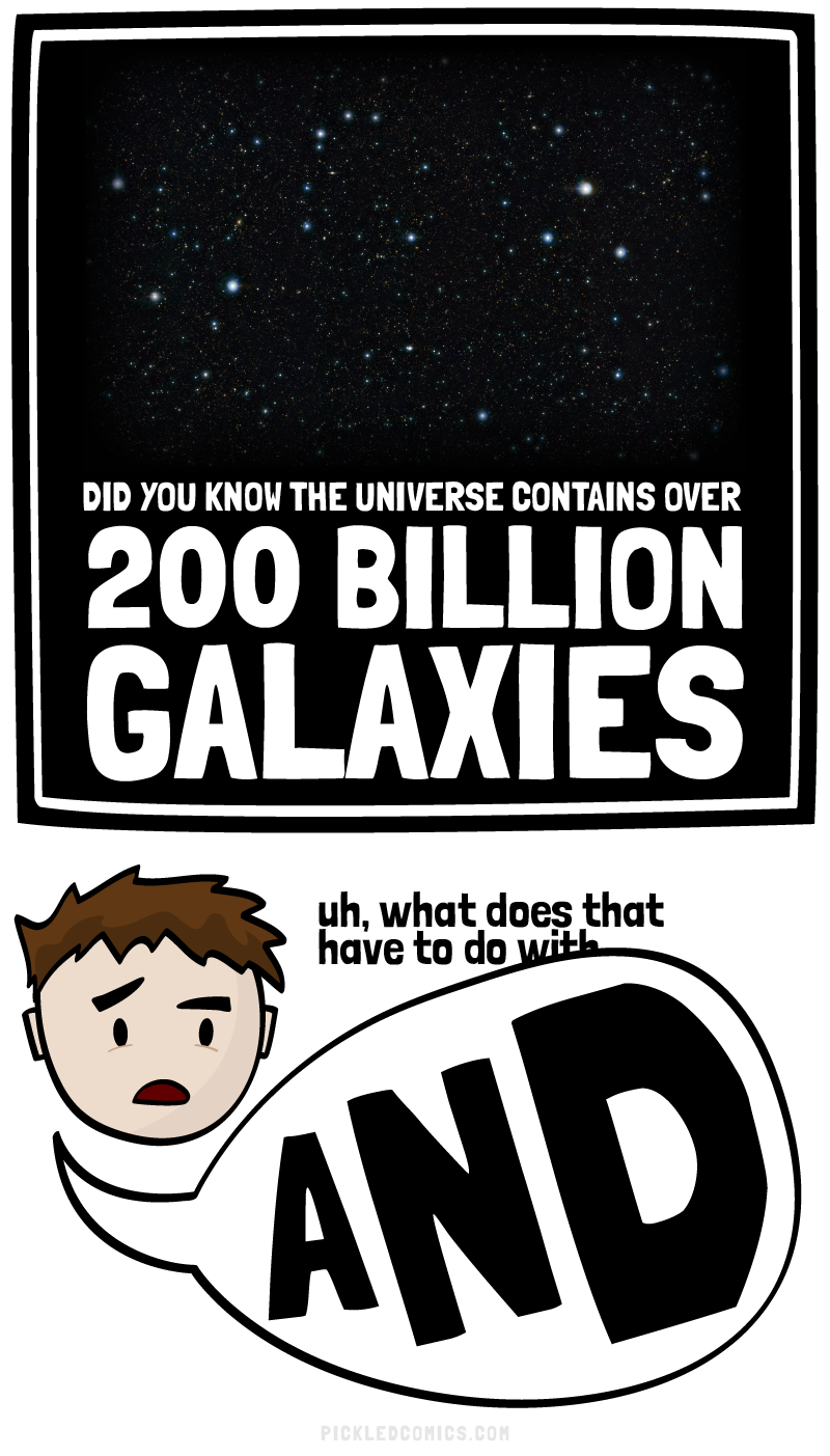 The universe contains over 200 billions galaxies